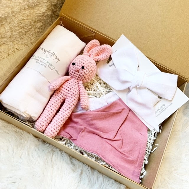 Back to Basics Pink Baby Gift Box